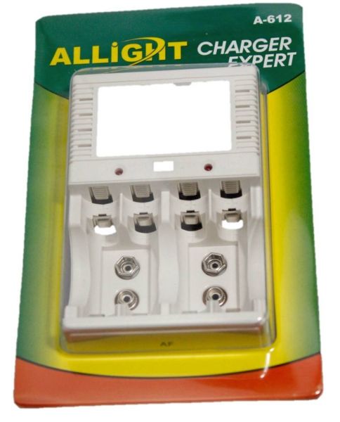 Carregador De Pilhas Allight Aa/aaa E Bateria9v Bivolt