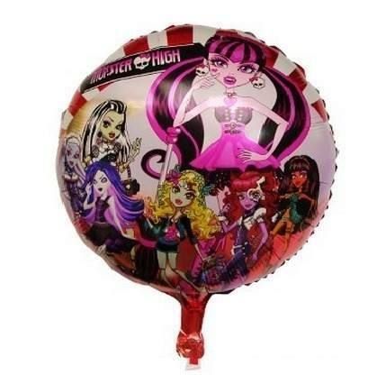 Balão Metalizado Monster High Para Mesa 21 Cm Diâmetro