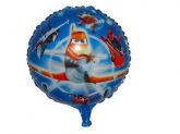 Balão Metalizado Aviões Disney Redondo 45 Cm. Diâmetro