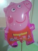 Balão Peppa Pig Jeoge Com Família Na Blusa Personagem