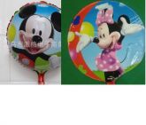 Balão Metalizado Mickey E Minie 45. Cm. Diâmetro