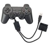 Controle Joystick Usb Para Pc, Ps2 e PS3 conector 3 em 1