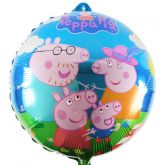 Balão Metalizado Peppa Pig Mesa 8 Pol. 21 Cm C/ Vareta