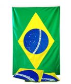 Bandeira Brasil Em Poliéster 1,50 X 0,85 m FRETE GRÁTIS