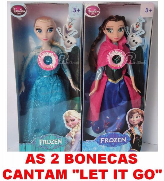 Boneca Musical Frozen Disney Elsa / Anna